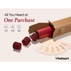 image:imageVitalizart Burgundy PearlyLustre Wrapping Paper 30 Organza Ribbon amp TagsRed