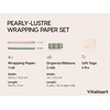 image:imageVitalizart Burgundy PearlyLustre Wrapping Paper 30 Organza Ribbon amp TagsSage Green