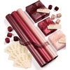 Burgundy Red Pink 3 Rolls