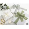 image:imageVitalizart Navy Blue Chiffon Silk Ribbon 15x 21 Yd Handmade Frayed FringeAssorted 9 Colors Green  White