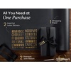 image:imageVitalizart Red PearlyLustre Wrapping Paper Set 30 Ribbons amp StickersBlack Paper  Black Ribbons