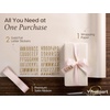 image:imageVitalizart Red PearlyLustre Wrapping Paper Set 30 Ribbons amp StickersWhite Paper  Pink Ribbons