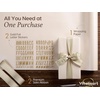 image:imageVitalizart Red PearlyLustre Wrapping Paper Set 30 Ribbons amp StickersWhite Paper  Sage Ribbons