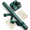 image:imageVitalizart Red PearlyLustre Wrapping Paper Set 30 Ribbons amp StickersGreen Paper  Green Ribbons