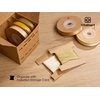image:imageVitalizart Terracotta Ribbons for Crafts 38 x 50Yds DoubleFaced SatinAssorted Gold