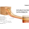 image:imageVitalizart Terracotta Ribbons for Crafts 38 x 50Yds DoubleFaced SatinBurnt Orange  Terracotta