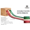 image:imageVitalizart Terracotta Ribbons for Crafts 38 x 50Yds DoubleFaced SatinChristmas