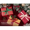 image:imageVitalizart Terracotta Ribbons for Crafts 38 x 50Yds DoubleFaced SatinMerry Christmas Ribbon