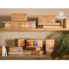 image:imageVitalizart Terracotta Ribbons for Crafts 38 x 50Yds DoubleFaced SatinPastel 10 colours