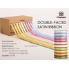 image:imageVitalizart Terracotta Ribbons for Crafts 38 x 50Yds DoubleFaced SatinPastel 10 colours