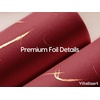 image:imageVitalizart Burgundy Wrapping Paper 17 Foil Print With Ribbons amp Gift TagsBurgundy Red