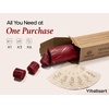 image:imageVitalizart Burgundy Wrapping Paper 17 Foil Print With Ribbons amp Gift TagsBurgundy Red