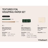 image:imageVitalizart Burgundy Wrapping Paper 17 Foil Print With Ribbons amp Gift TagsGreen