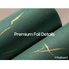 image:imageVitalizart Burgundy Wrapping Paper 17 Foil Print With Ribbons amp Gift TagsGreen
