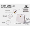 image:imageVitalizart Christmas Paper Gift Bags With Ribbon Handles Small Bulk Pack10 Mixed Colors