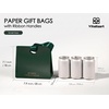 image:imageVitalizart Christmas Paper Gift Bags With Ribbon Handles Small Bulk PackChristmas Gift Bags