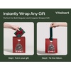 image:imageVitalizart Christmas Paper Gift Bags With Ribbon Handles Small Bulk PackChristmas Tree  Sleigh 10pcs