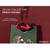 image:imageVitalizart Christmas Paper Gift Bags With Ribbon Handles Small Bulk PackChristmas Tree  Sleigh 30pcs