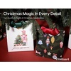 image:imageVitalizart Christmas Paper Gift Bags With Ribbon Handles Small Bulk PackGreen  Red 10pcs