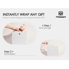 image:imageVitalizart Christmas Paper Gift Bags With Ribbon Handles Small Bulk PackWhite