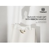 image:imageVitalizart Christmas Paper Gift Bags With Ribbon Handles Small Bulk PackWhite