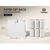 image:imageVitalizart Christmas Paper Gift Bags With Ribbon Handles Small Bulk PackWhite