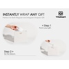 image:imageVitalizart Christmas Paper Gift Bags With Ribbon Handles Small Bulk PackWhite