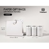 image:imageVitalizart Christmas Paper Gift Bags With Ribbon Handles Small Bulk PackWhite