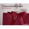 image:imageVitalizart Large Paper Gift Bags With Handles amp Ribbon Bows Thick TextureBurgundy Red