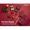image:imageVitalizart Large Paper Gift Bags With Handles amp Ribbon Bows Thick TextureBurgundy Red