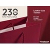 image:imageVitalizart Large Paper Gift Bags With Handles amp Ribbon Bows Thick TextureBurgundy Red