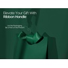 image:imageVitalizart Paper Gift Bags With Ribbon Handles Small Christmas Bulk PackGreen