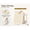 image:imageVitalizart Paper Gift Bags With Ribbon Handles Small Christmas Bulk PackWhite